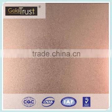 China Supplier 201 304 316 430 Color PVD Coating Bead Blasted Ti-Bronze Finish Stainless Steel sheet for Elevator