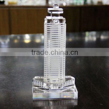 Transparent Crystal Glass Freedom Tower For New York Souvenir