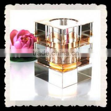 office decration or gift crystal glass brush pot penholder