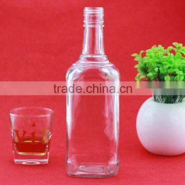 Beautiful Glass Wine Bottle Rum Bottle With Cork Screw Top Liquor Bottle 700ml photo-5