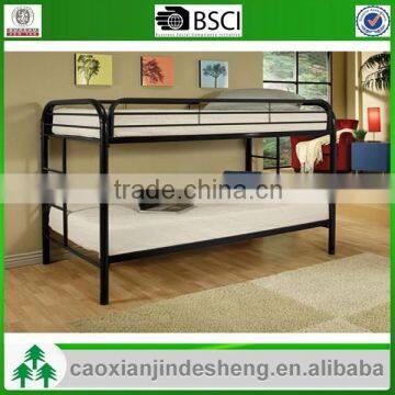 Cheap bedroom furniture metal twin over twin bunk bed - Black TT-02