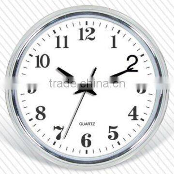 Plastic Wall Clock for Home Decoration and Promotion