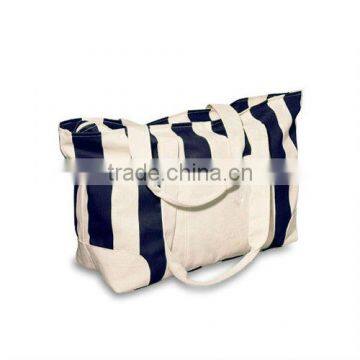 Striped Canvas Tote Bag 21076