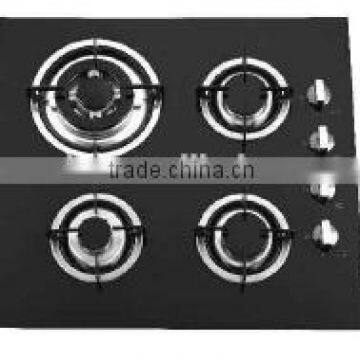 4 burners glass gas hob