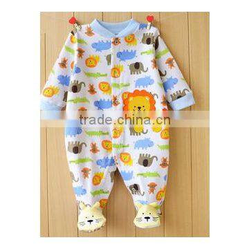 2016 Cute Animal Baby Romper With Foot Cover Long Sleeve Baby Clothes photo-4