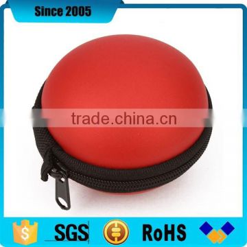 custom red ball eva leather shockproof earphone case