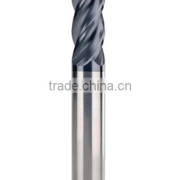 Long Shank 4 Flutes Corner Radius Carbide End Mills