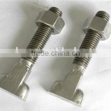 good quality carbon steel railway t bolt with nut