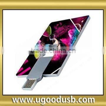 oem glaring credit card 2gb plastic usb flash drive