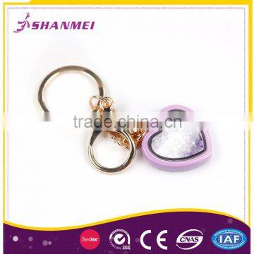Low Price Frame Alloy Wholesale Heart Shaped Colorful Key Chain photo-5