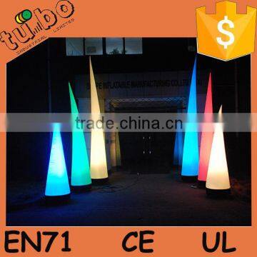 hot sale wonderful LED lighting Inflatable ivory price / inflatable LED cone price for party wedding christmas decoration