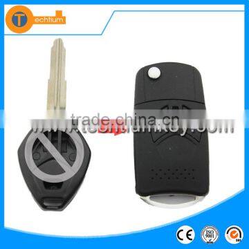 modified flip remote car key case shell wholesale for mitsubishi outlander Lancer i eclipse delica