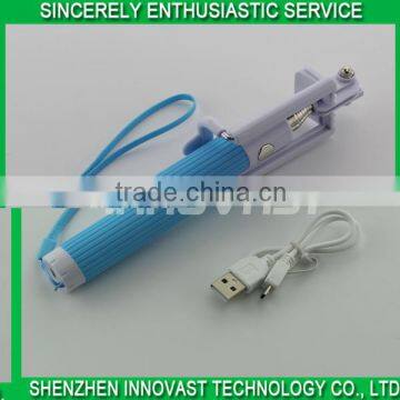 OEM Custom Logo Low Price Extendable Bluetooth Selfie Stick photo-2