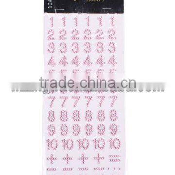 Smart and Kraft Diamante Number Sticker