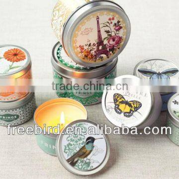 Decorative Scented Tin Candle