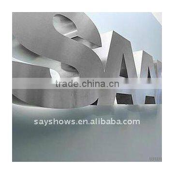 3D steel letter, 3D stainless letters, stainless steel letter 3D