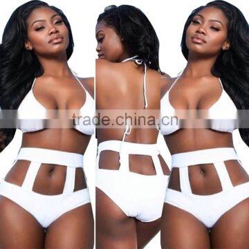 White sheer bangdage sexy mature women bathing suits swimwear MK-YH7485
