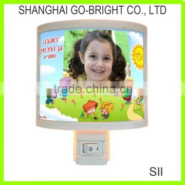 Europ standard photo frame kids wall night lamp plug in night lights SII night lights