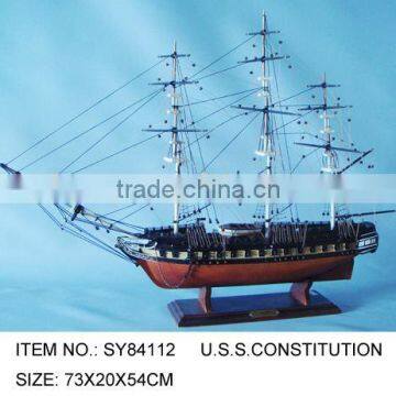 NAUTICAL WOODEN DECORATION MODEL SAILING BOAT / MODEL BOAT