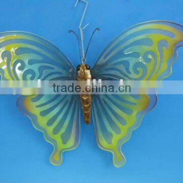 metal wall art with butterfly design