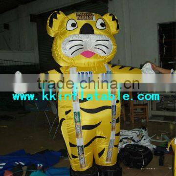 custom inflatable moving cartoon, inflatable tiger model