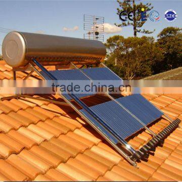 Evacuated Tube Heat Pipe Compact Pressurized Solar Water Heater with Stainless Steel Inner Tank