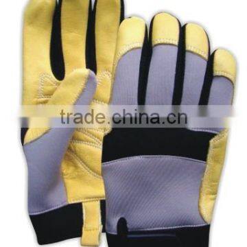 Men's Cowgrain Velcro Gardening Glove/Tool Handling Glove - 2252LT