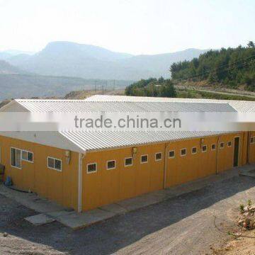 corrugated steel wall and roof prefabricated steel structure workshop