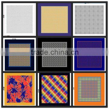 Fashion Custom digital printing polyester Pocket Squares