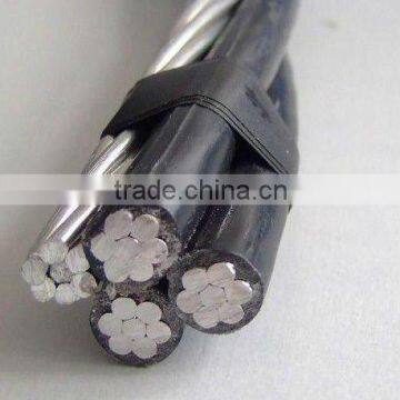 Quandruplex Stranded aluminum conductor 11kv ABC Cable