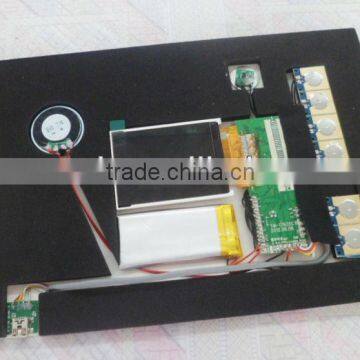 2.4 inch video player greeting card module,video brochure module