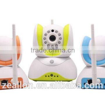 Wireless IP Camera Network Security Wifi ip Camera, Plug/Play, Pan/Tilt With Two-Way Audio and Night Vision