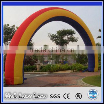 Inflatable rainbow pvc garden wedding arch