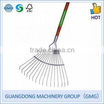Garden Tool Lawn Rake/ Wood Handen Glass Rake