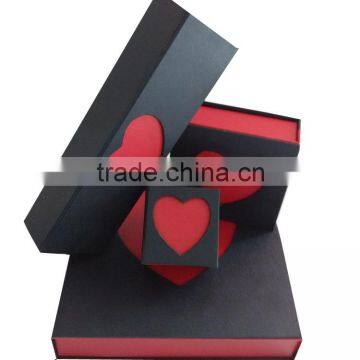 High Quality wedding jewely packing box with heart