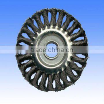 twist knot wheel circular brush