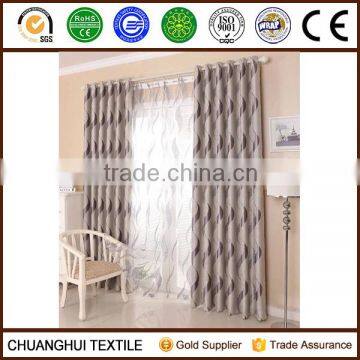 wave woven jacquard blackout fabric for curtain