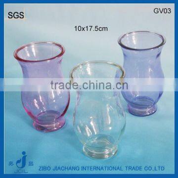 painted glass vases for home decoration