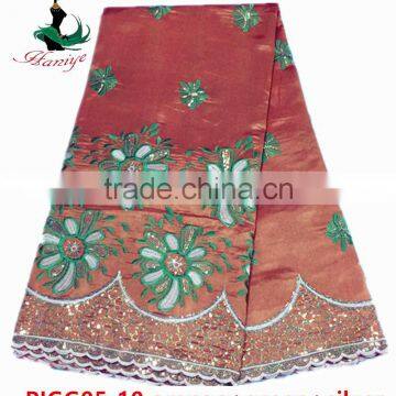 Haniye embroidery tulle george lace fabric/Indian George lace fabric for making dress PLGG02-1