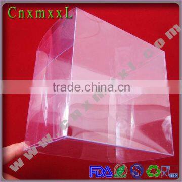 clear PVC plastic eyelashes box packaging with hook