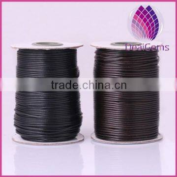 1.5mm wide high quality waxed cotton cord in wholesale