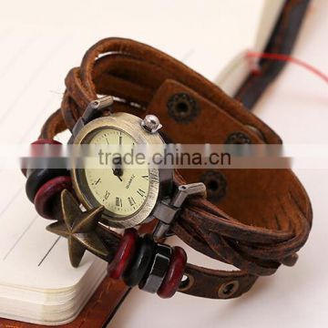 2015 wide leather cuff bracelets leather watch bracelet