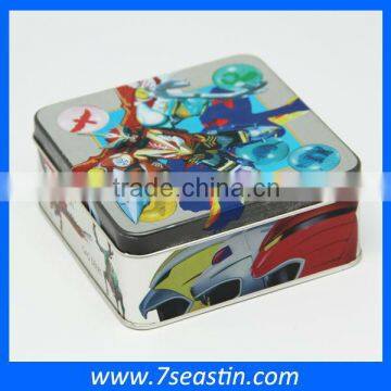 high quality small square palying card tin box