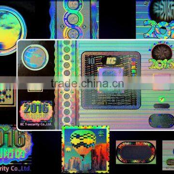 3D dynamic hologram anti-counterfeiting sticker