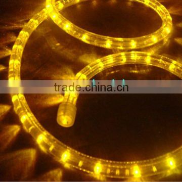 yellow color 13mm round rope light