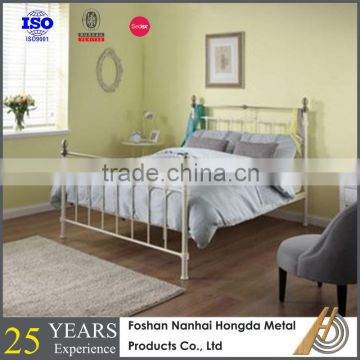 new design double bed frame with brass