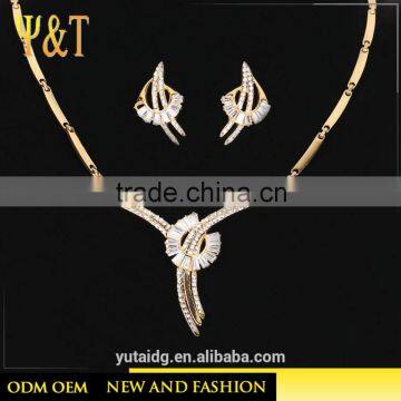 jingli jewelry China factory price 316 stainless steel 18K gold jewelry set,dubai gold women jewelry set