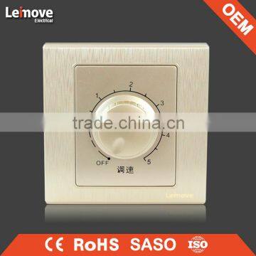 woven gold finish fan regulator switch fan speed control switch