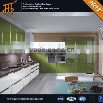 2016 new design kitchen cabinet roller shutter flat pack furniture with kitchen accessories