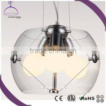 Pendant Lighting with LED and Glass Shade Bright Efficient